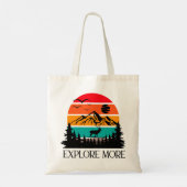 Tote Bag Explorez Plus Mountain Nature Adventure Outdoor (Dos)