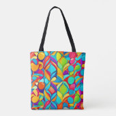 Tote Bag Explosion Abstraite florale (Dos)