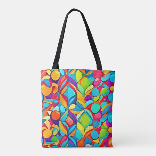 Tote Bag Explosion Abstraite florale (Dos)