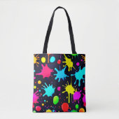 Tote Bag Explosion d'art éclaboussé (Devant)