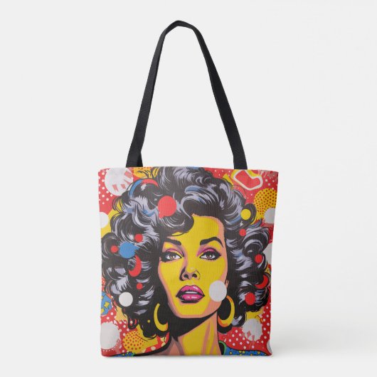 Tote Bag Explosion d'art pop (Dos)