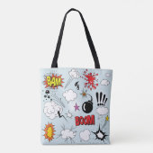 Tote Bag Explosion de bande dessinée rétro Pop Art (Dos)
