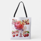 Tote Bag Explosion de cerise (Devant)