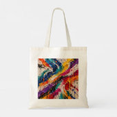 Tote Bag Explosion de Couleur Abstraite (Dos)