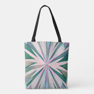 Tote Bag Explosion de couleurs verte, violette et bleue abs