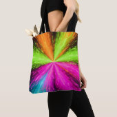 Tote Bag Explosion de néon radiale néon (De près)