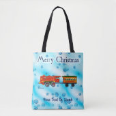 Tote Bag Express de Noël - Joyeux Noël (Devant)