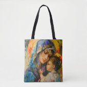 Tote Bag Expressionisme de Marie et Jésus (Devant)
