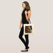 Tote Bag Expressionnisme Abstrait marbré par Shirley Taylor (Devant (modèle))