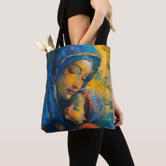 Tote Bag Expressionnisme Marie et Jésus (De près)
