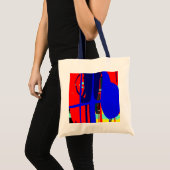 Tote Bag Expressionniste Abstrait numérique 02 (Devant (produit))