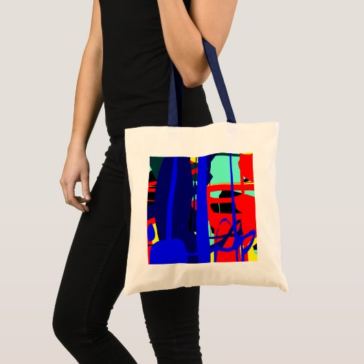 Tote Bag Expressionniste Abstrait numérique 03 (Devant (produit))