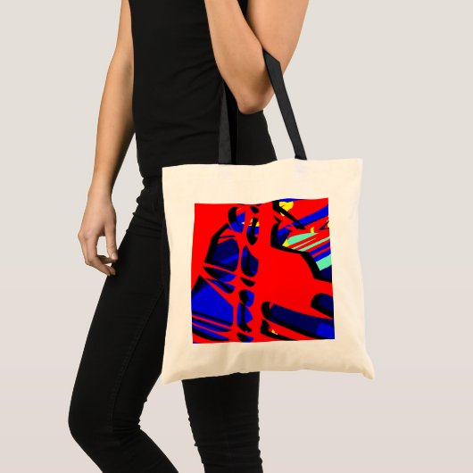 Tote Bag Expressionniste Abstrait numérique 05 (Devant (produit))