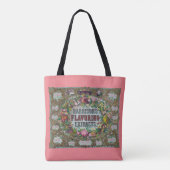 Tote Bag Extraits de cuisson de fruits à fleurs victoriens (Dos)