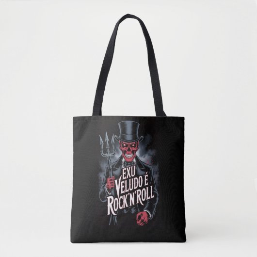 Tote Bag Exu Veludo é Rock'N'Roll #1 (Devant)