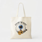 Tote Bag Eye Got The Blues Funny Eyeball Music Pun (Devant)