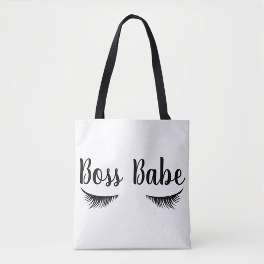 Tote Bag Eyelashes Babe Boss tendance (Devant)