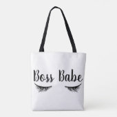 Tote Bag Eyelashes Babe Boss tendance (Dos)