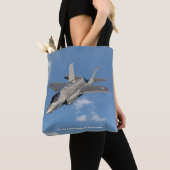 Tote Bag F-35 Lightning II Panther Jet Fighter dans le ciel (De près)