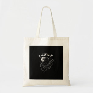 Tote Bag F Caw F Corbeau à la guitare Halloween Style Vinta