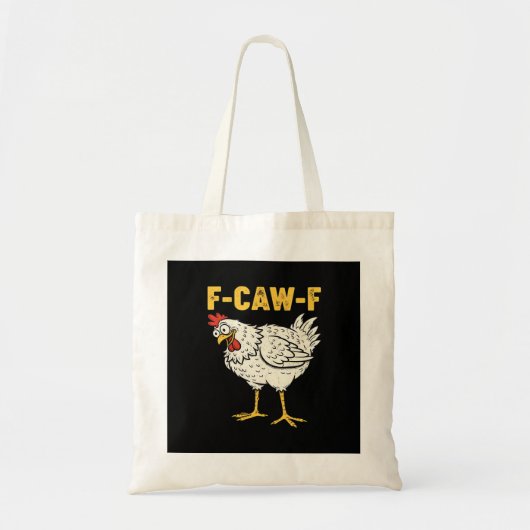 Tote Bag F-Caw-F Poulet Classique Rétro Cool (Devant)