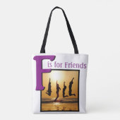 Tote Bag F pour les amis (Dos)