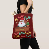 Tote Bag Fa Law Avocat amusant Père Noël Juge Christmas (De près)