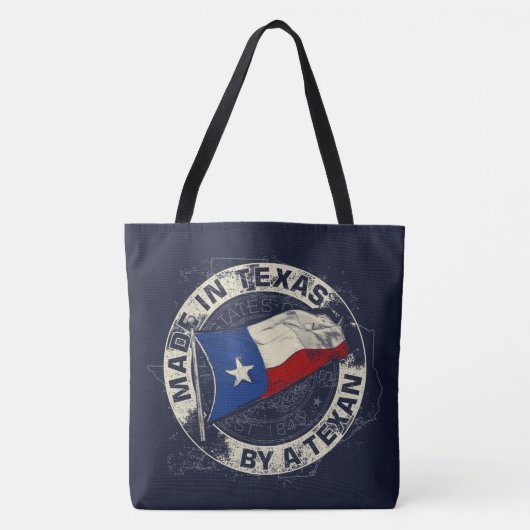 Tote Bag Fabriqué au Texas par un Texan (Devant)