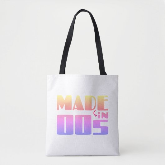 Tote Bag Fabriqué dans les années 100 - Vibes nostalgiques (Devant)