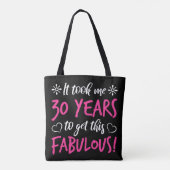 Tote Bag Fabuleux 30e anniversaire (Dos)