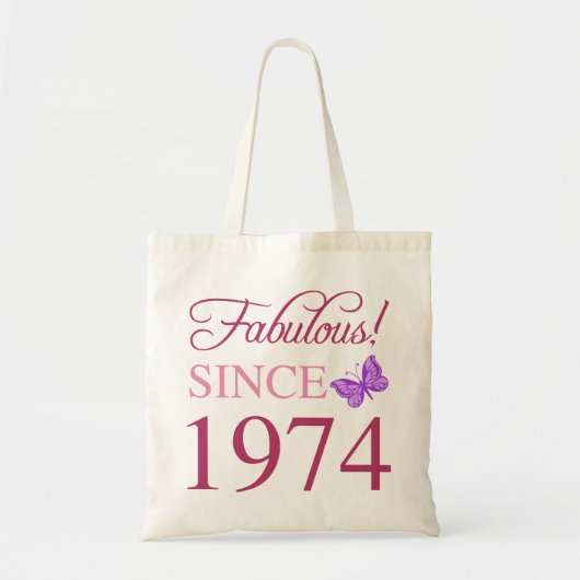 Tote Bag Fabuleux depuis 1974 50e anniversaire (Devant)