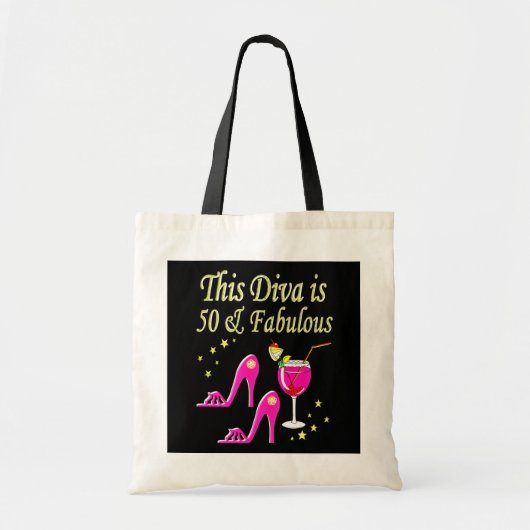 TOTE BAG FABULEUX DIVA DE 50 ANS (Devant)