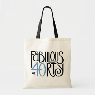 Tote Bag Fabulous 40 Black blue Bag