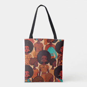 Tote Bag Fabulous Afro Girls à deux côtés fourre-tout