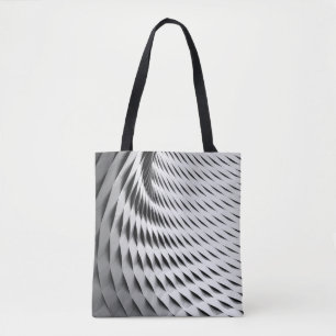 Tote Bag Façade incurvée recouverte de lattes blancs