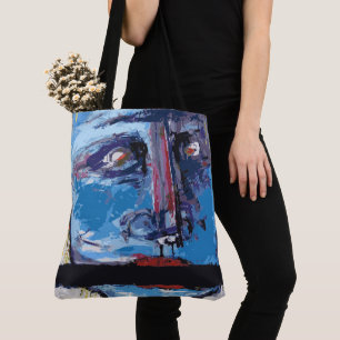 Tote Bag Face Abstraite