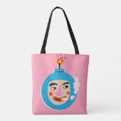 Tote Bag Face de boom Abstraite (Dos)
