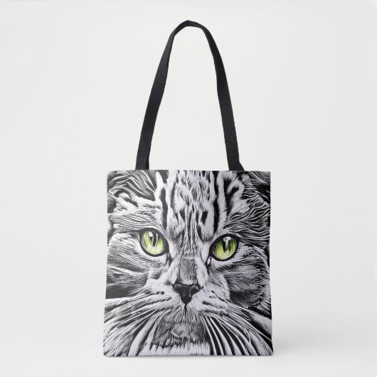 Tote Bag Face de chat (Devant)