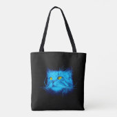 Tote Bag Face de chat bleu (Dos)