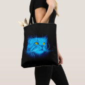 Tote Bag Face de chat bleu (De près)
