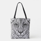 Tote Bag Face de chat Fourre-tout (Dos)