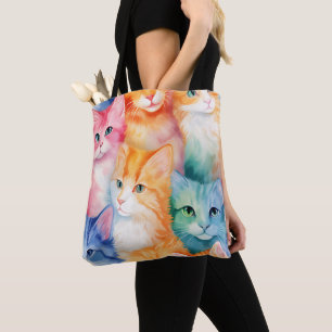 TOTE BAG FACE DE CHAUSSÉE DE CUISINE COLORÉE ABSTRAITE