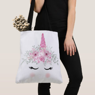 Tote Bag Face de licorne