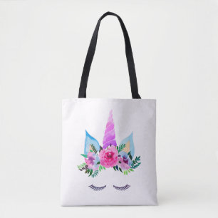 Tote Bag Face de licorne magique mignonne