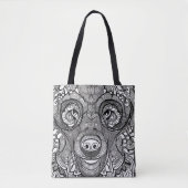 Tote Bag Face de l'ours Fourre-tout (Devant)