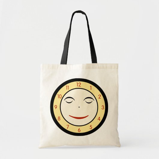 Tote Bag Face d'horloge rétro (Devant)