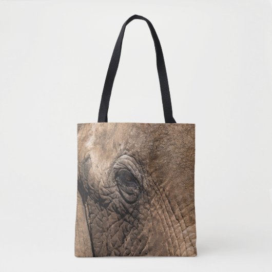 Tote Bag Face d'un éléphant (Devant)