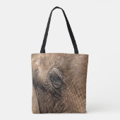 Tote Bag Face d'un éléphant (Dos)