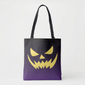 Tote Bag Face Jack-o-lanterne (Devant)