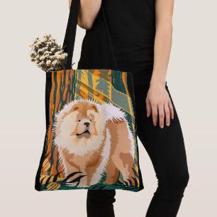 Tote Bag FACE SUN Chow Fourre-tout ou Crossbody bag